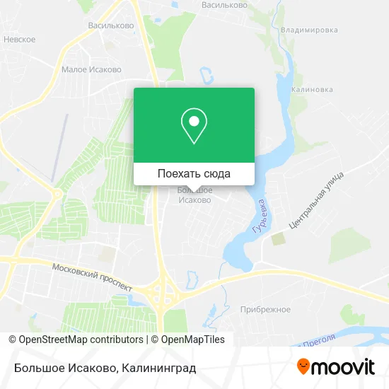 Карта Большое Исаково