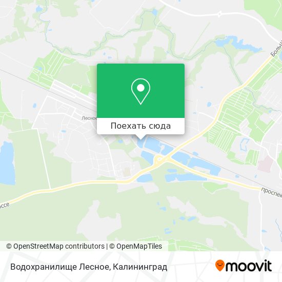 Карта Водохранилище Лесное