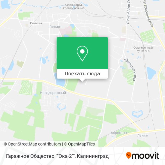 Карта Гаражное Общество ""Ока-2""