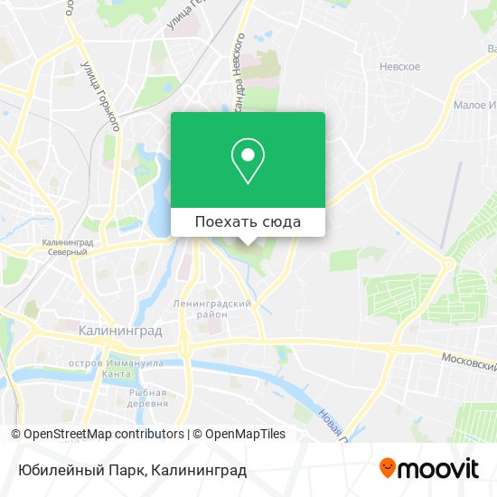 Карта Юбилейный Парк