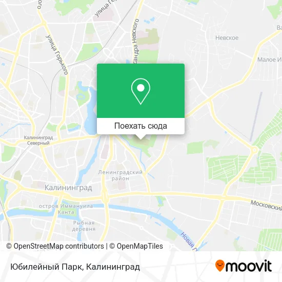 Карта Юбилейный Парк