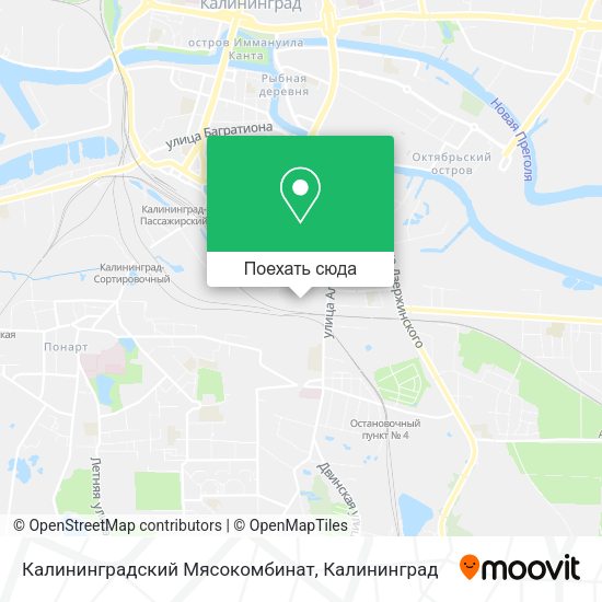 Карта Калининградский Мясокомбинат