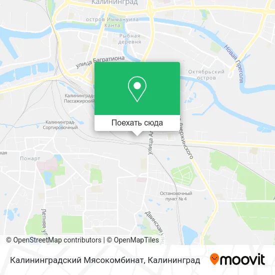 Карта Калининградский Мясокомбинат