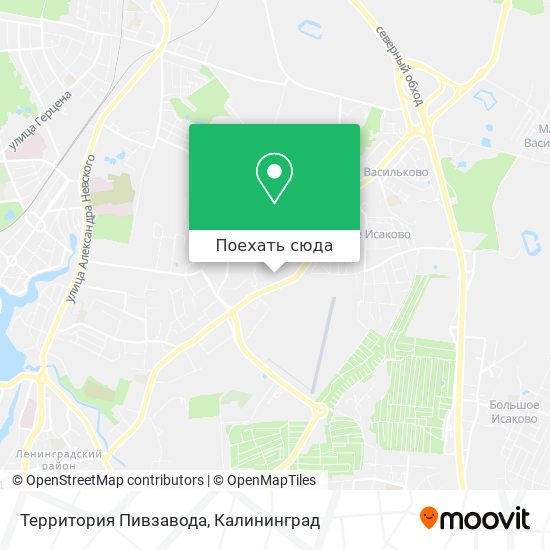 Карта Территория Пивзавода