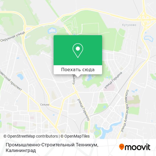 Карта Промышленно-Строительный Техникум