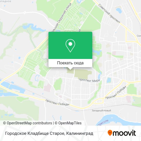 Карта Городское Кладбище Старое