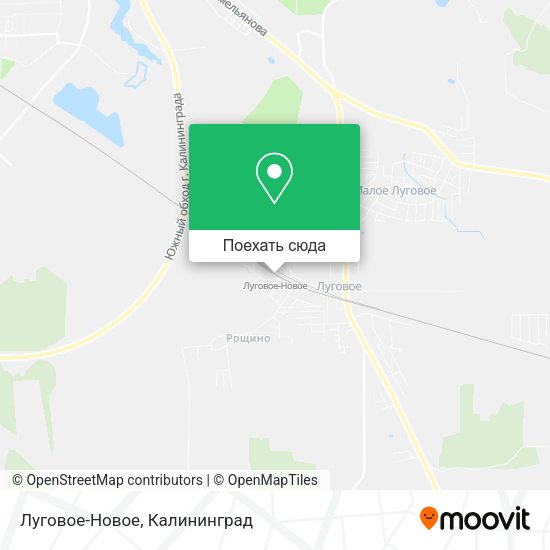 Карта Луговое-Новое