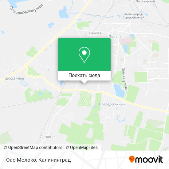 Карта Оао Молоко