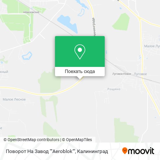 Карта Поворот На Завод ""Aeroblok""