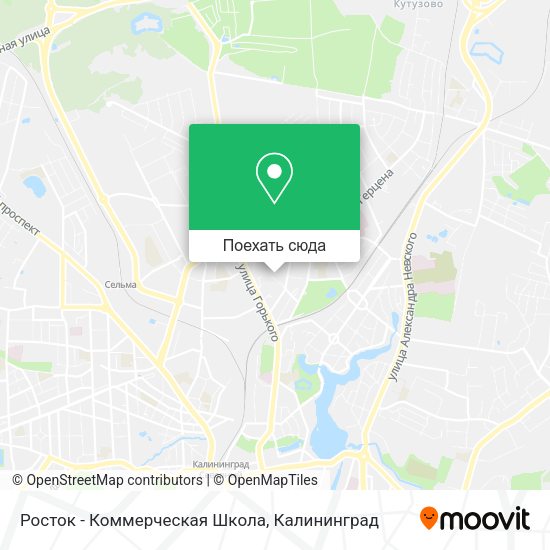Карта Росток - Коммерческая Школа