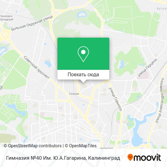 Карта Гимназия №40 Им. Ю.А.Гагарина
