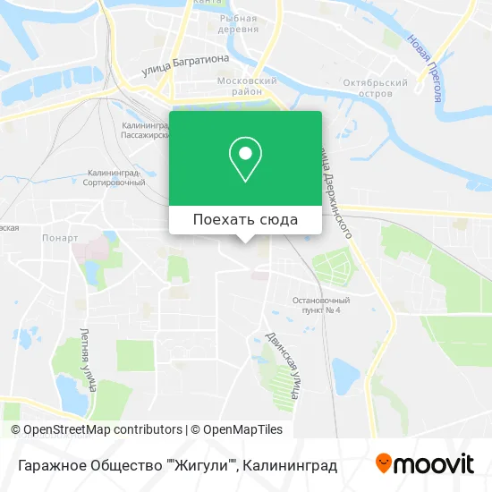 Карта Гаражное Общество ""Жигули""