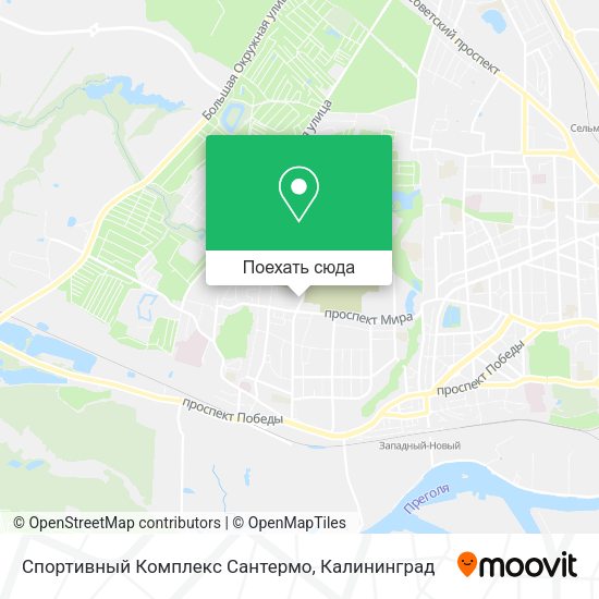 Карта Спортивный Комплекс Сантермо