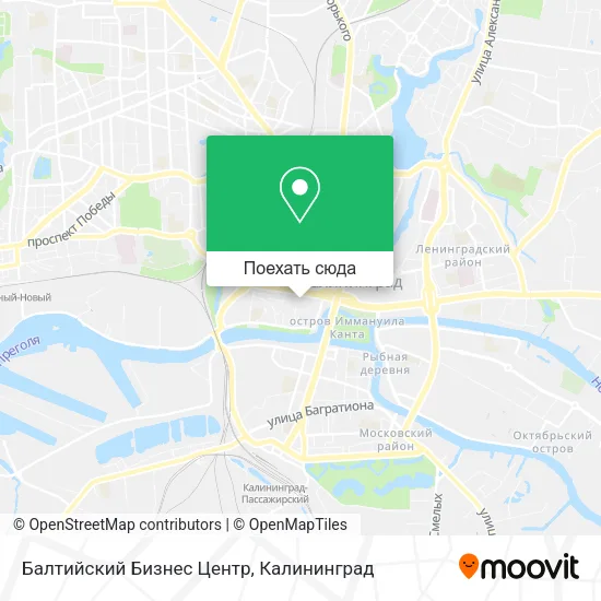 Карта Балтийский Бизнес Центр