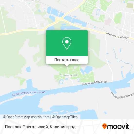 Карта Посёлок Прегольский