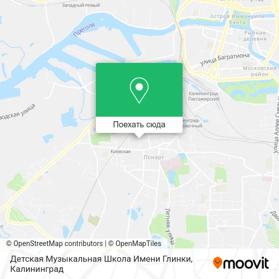 Карта Детская Музыкальная Школа Имени Глинки