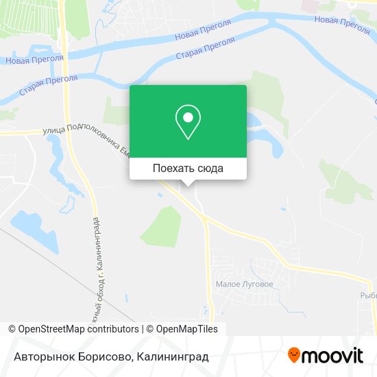 Карта Авторынок Борисово