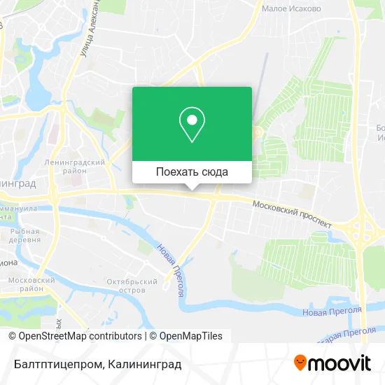 Карта Балтптицепром