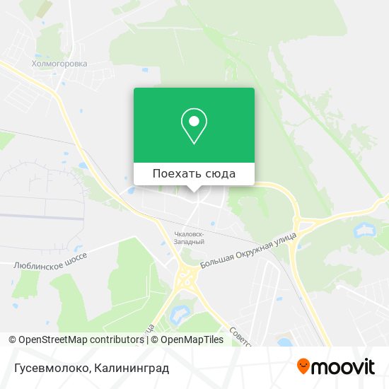 Карта Гусевмолоко