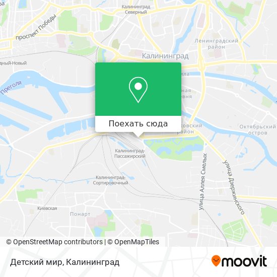 Карта Детский мир