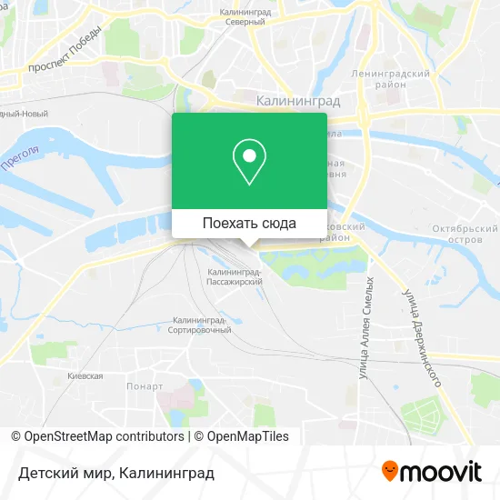 Карта Детский мир