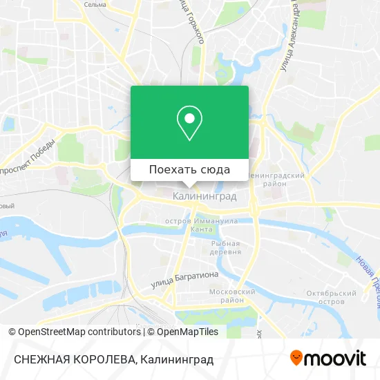 Карта СНЕЖНАЯ КОРОЛЕВА
