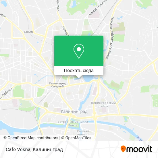 Карта Cafe Vesna