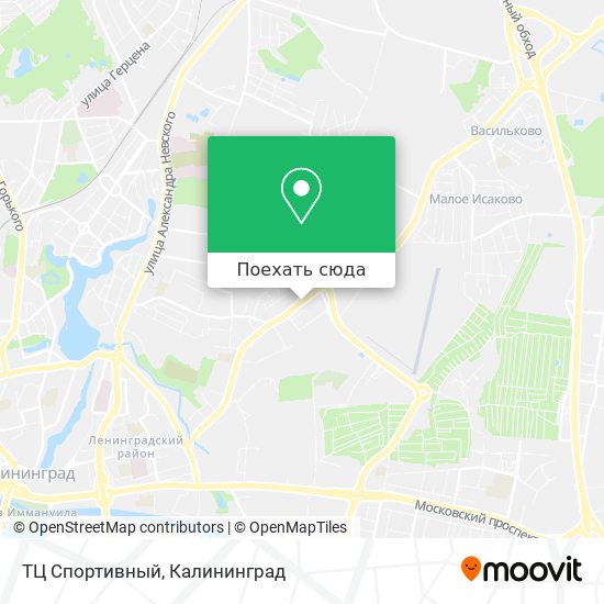 Карта ТЦ Спортивный