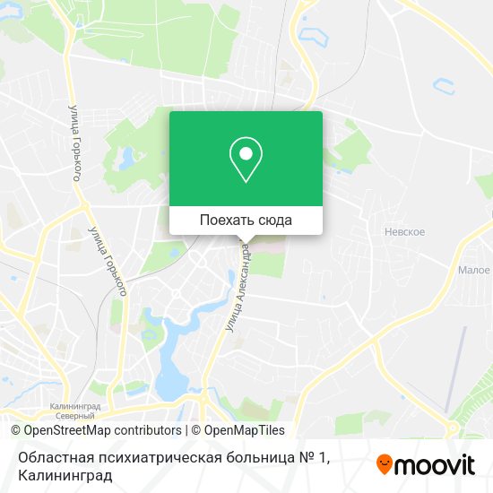 Карта Областная психиатрическая больница № 1