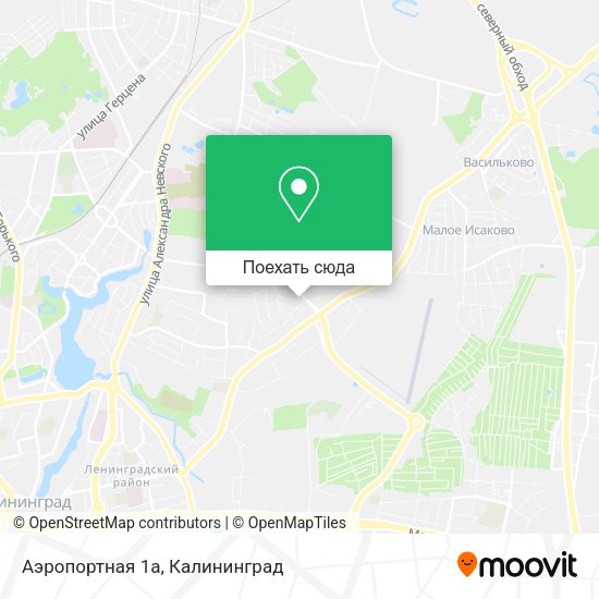 Карта Аэропортная 1а