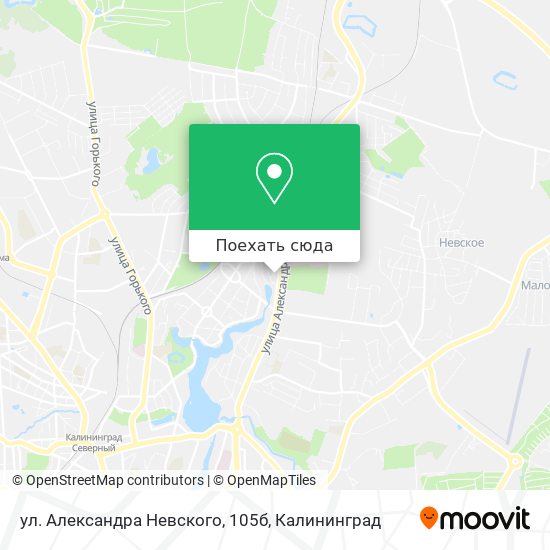 Карта ул. Александра Невского, 105б