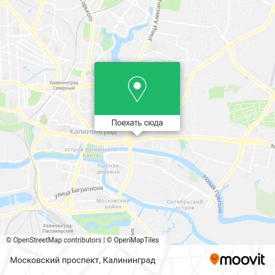 Карта Московский проспект
