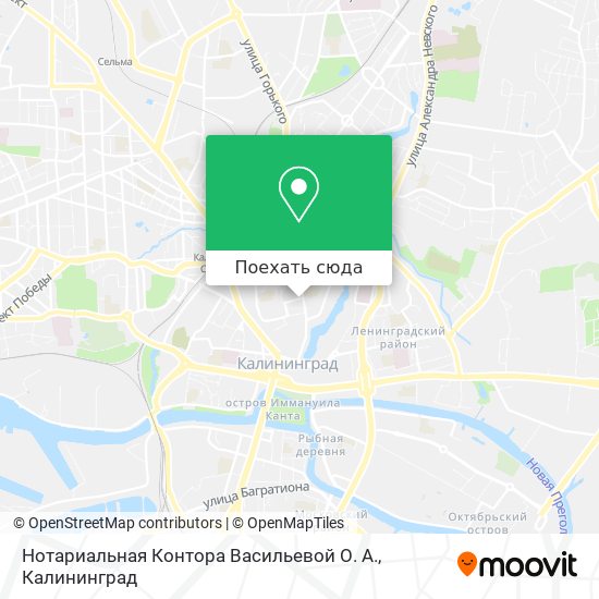 Карта Нотариальная Контора Васильевой О. А.