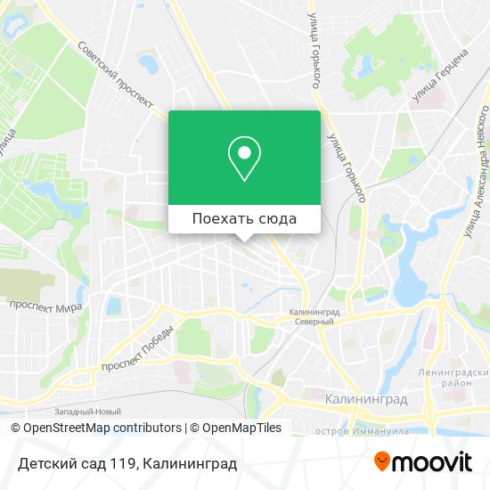 Карта Детский сад 119