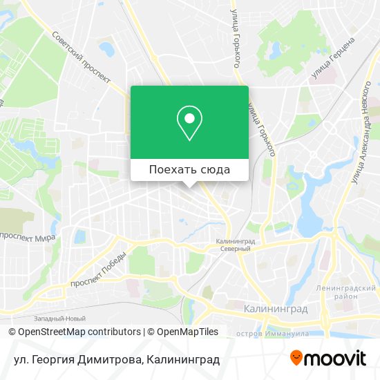 Карта ул. Георгия Димитрова