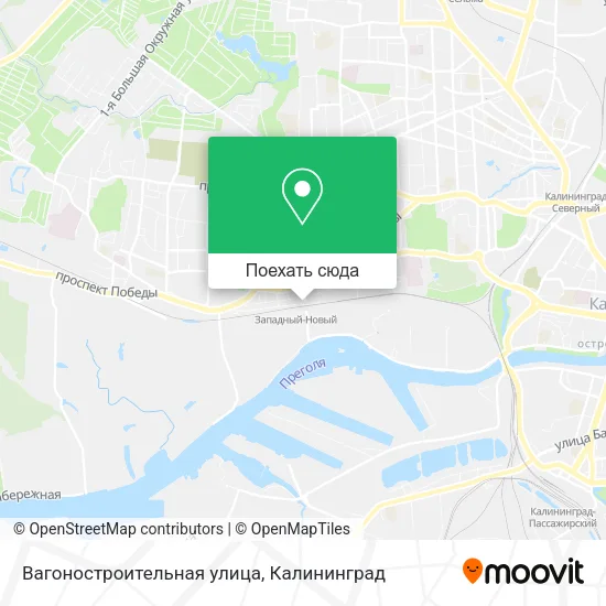 Карта Вагоностроительная улица
