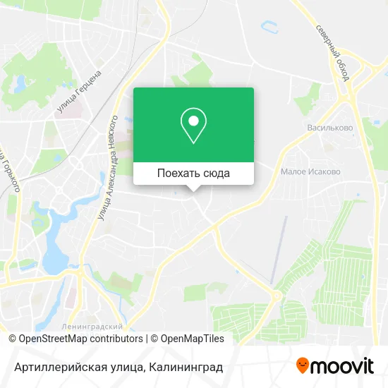 Карта Артиллерийская улица