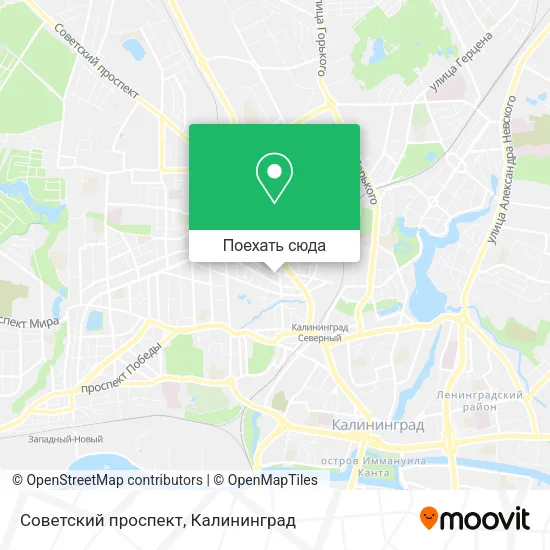 Карта Советский проспект