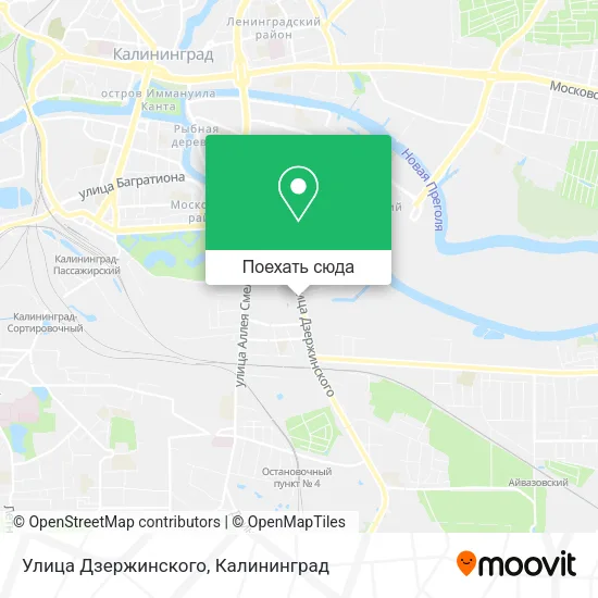 Карта Улица Дзержинского