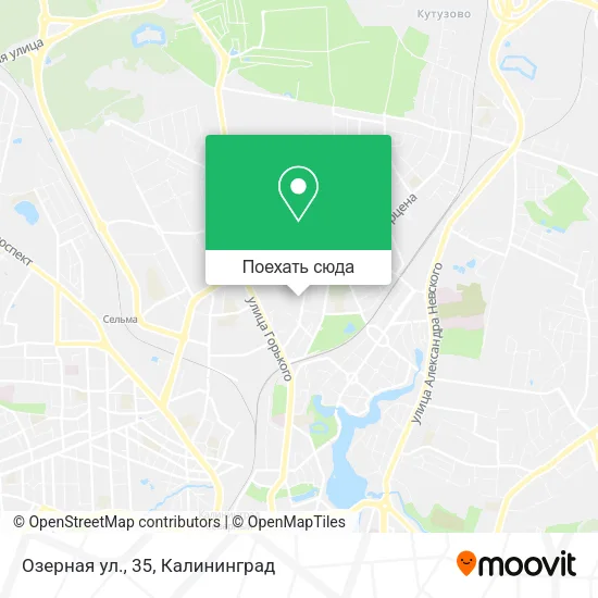 Карта Озерная ул., 35