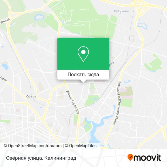 Карта Озёрная улица
