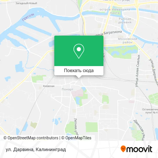 Карта ул. Дарвина