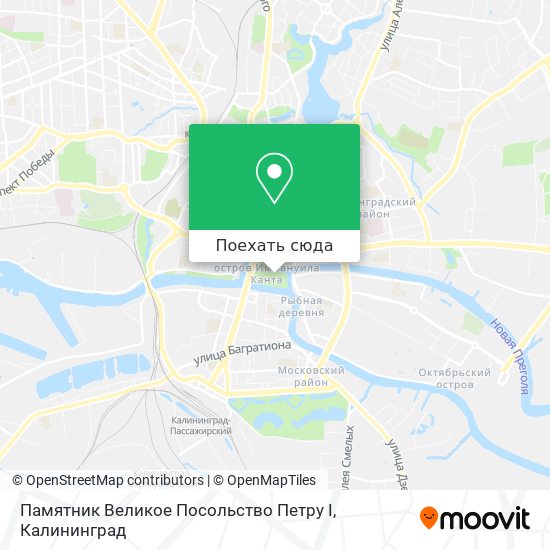 Карта Памятник Великое Посольство Петру I