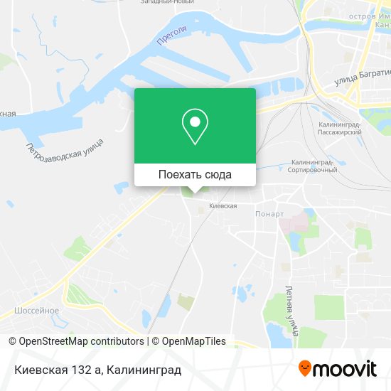 Карта Киевская 132 а