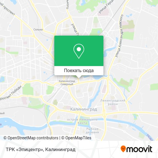Карта ТРК «Эпицентр»