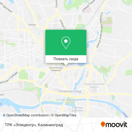 Карта ТРК «Эпицентр»