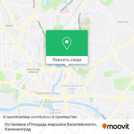 Карта Остановка «Площадь маршала Василевского»