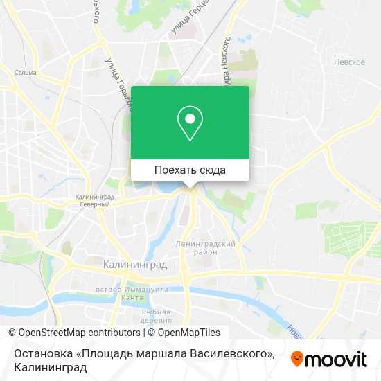 Карта Остановка «Площадь маршала Василевского»