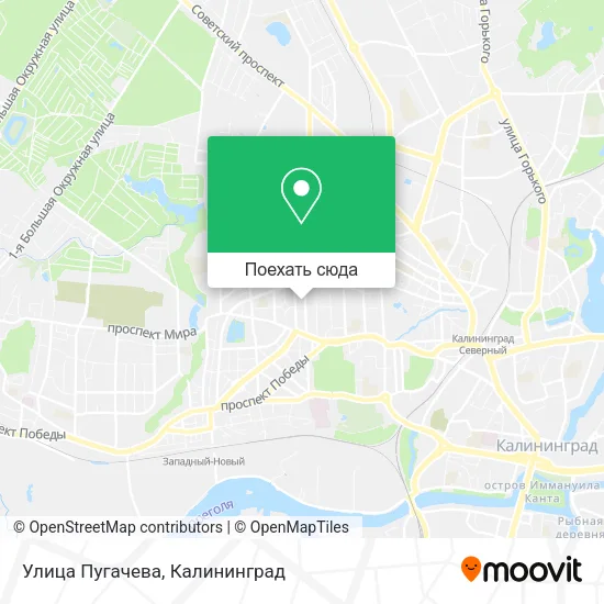 Карта Улица Пугачева