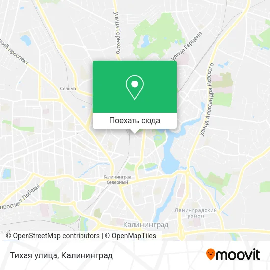 Карта Тихая улица